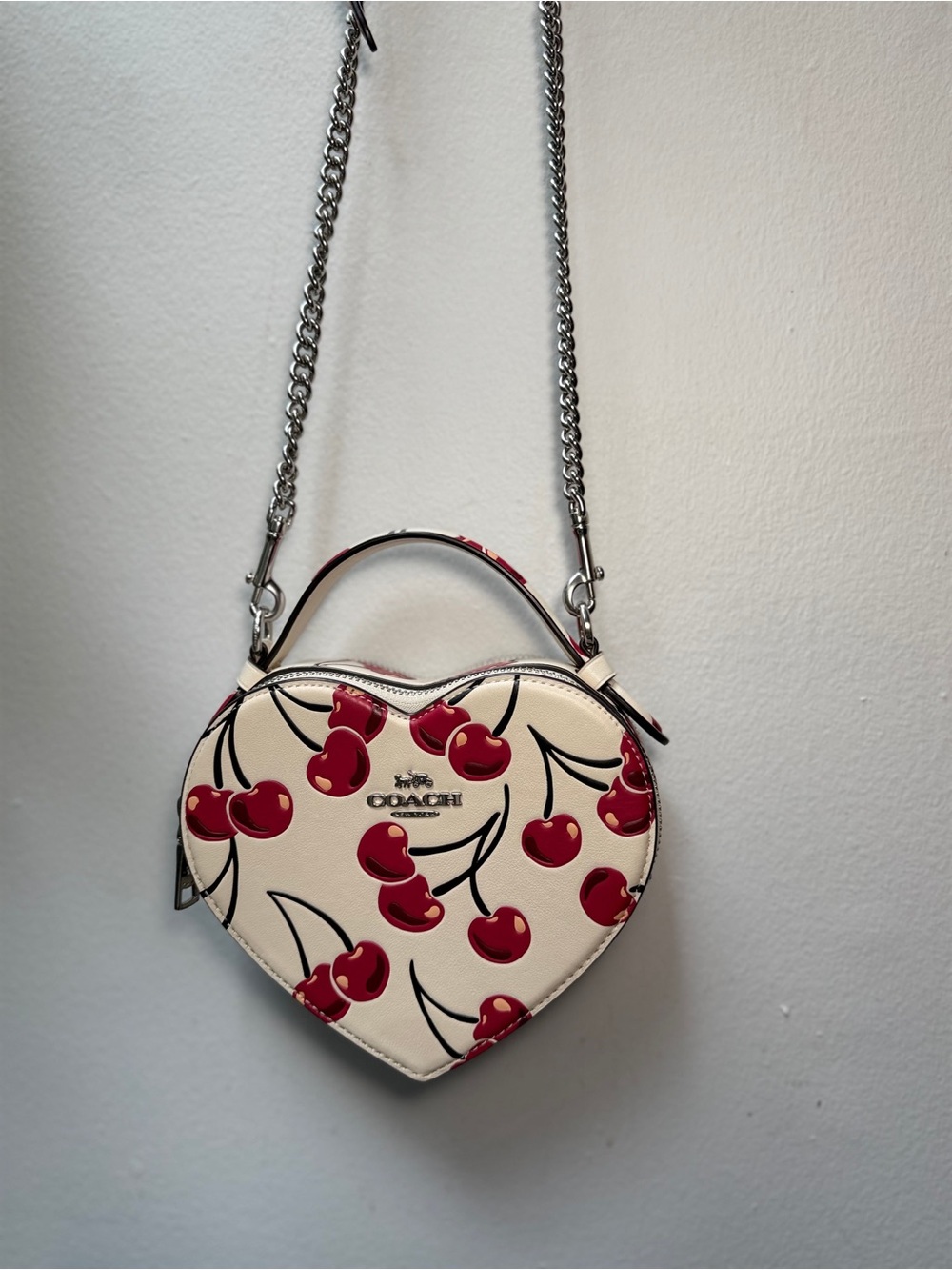Coach Heart-Shaped Cherry Crossbody Bag
